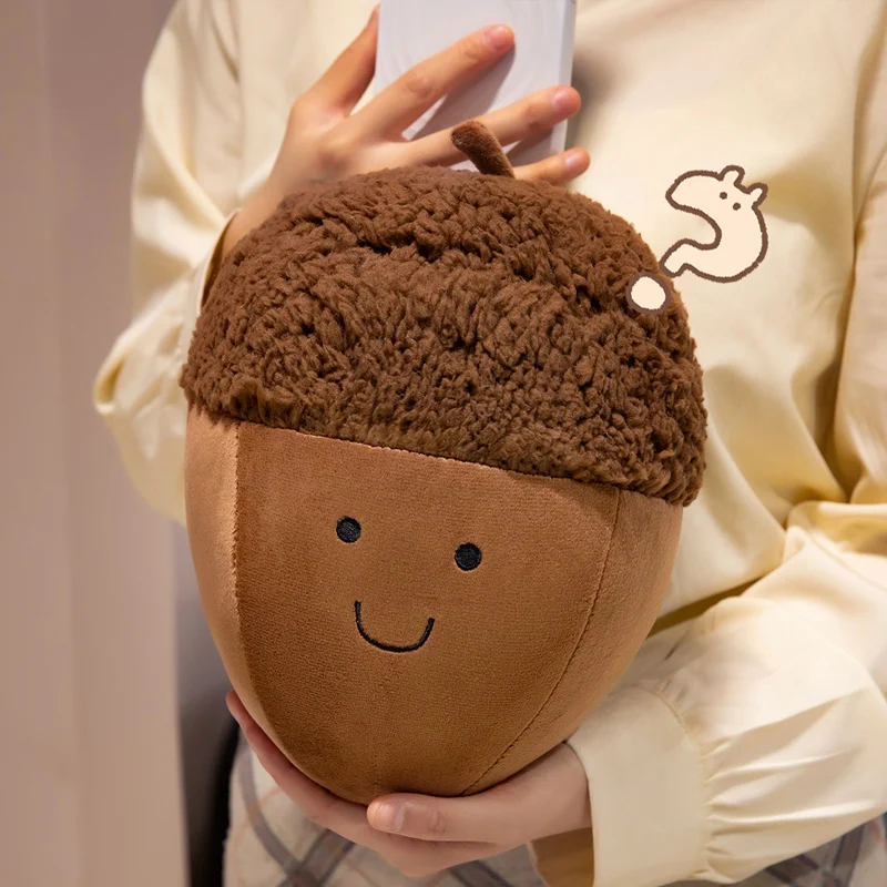 

1 шт., 30 см/11,81 дюйма, каштановая детская плюшевая игрушка, каштановая кукла, желе, желудь, фундук, милая кукла из кедрового ореха, подарок для детей