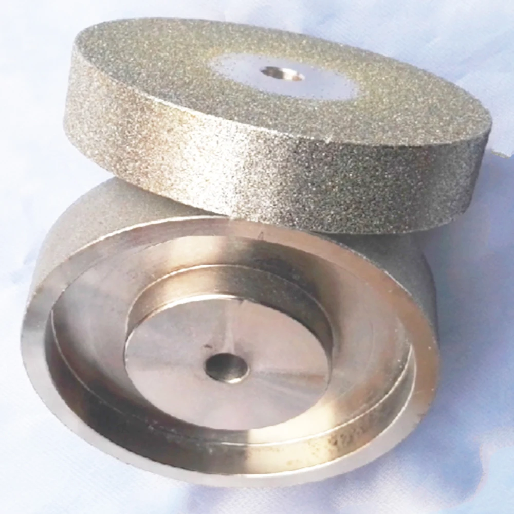 Electroplate Coated Diamond Grinding Wheel Metal Base Diameter 100mm Thickness 20mm Hole 10mm/25.4mm For Tungsten Stone Glass