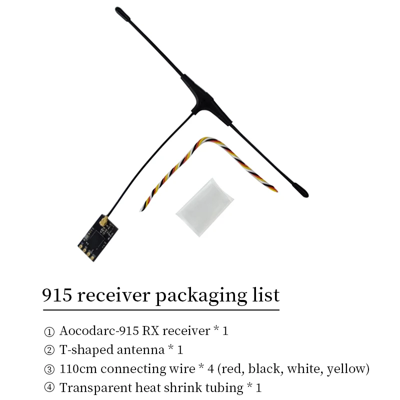 Aocoda-RC ELRS Receiver 915MHz/2.4G Dual-Band CRSF Protocol 500mW Telemetry Power