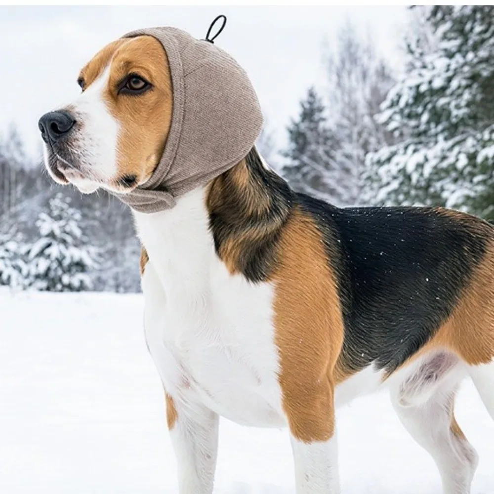 Adjustable Dog Calming Earmuff Anti Anxiety Soundproof Noise Cancelling Earmuffs Soft Breathable Calming Head Wrap