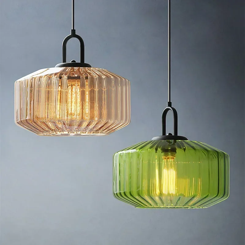 

Modern Minimalist Designer Pendant Lamp Restaurant Bedroom Bar Living Room Colored Glass LED Art Chandelier Home Decor Lighting
