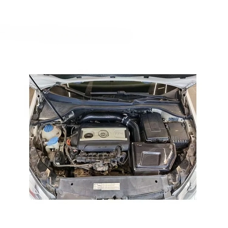 

Fully meets the output of EA888 mk6 gti 2.0T higher power 100% dry carbon fiber cold intake system
