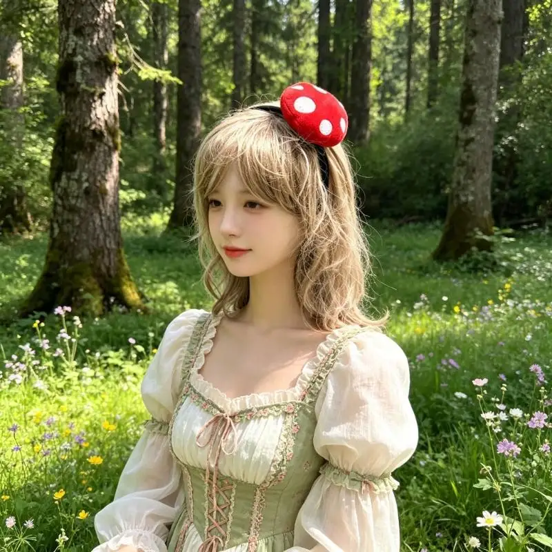 Soft Padded Mushroom Headband For Halloween And Cosplay Party Costume Accessories Theme Event Gathering Headpiece 
