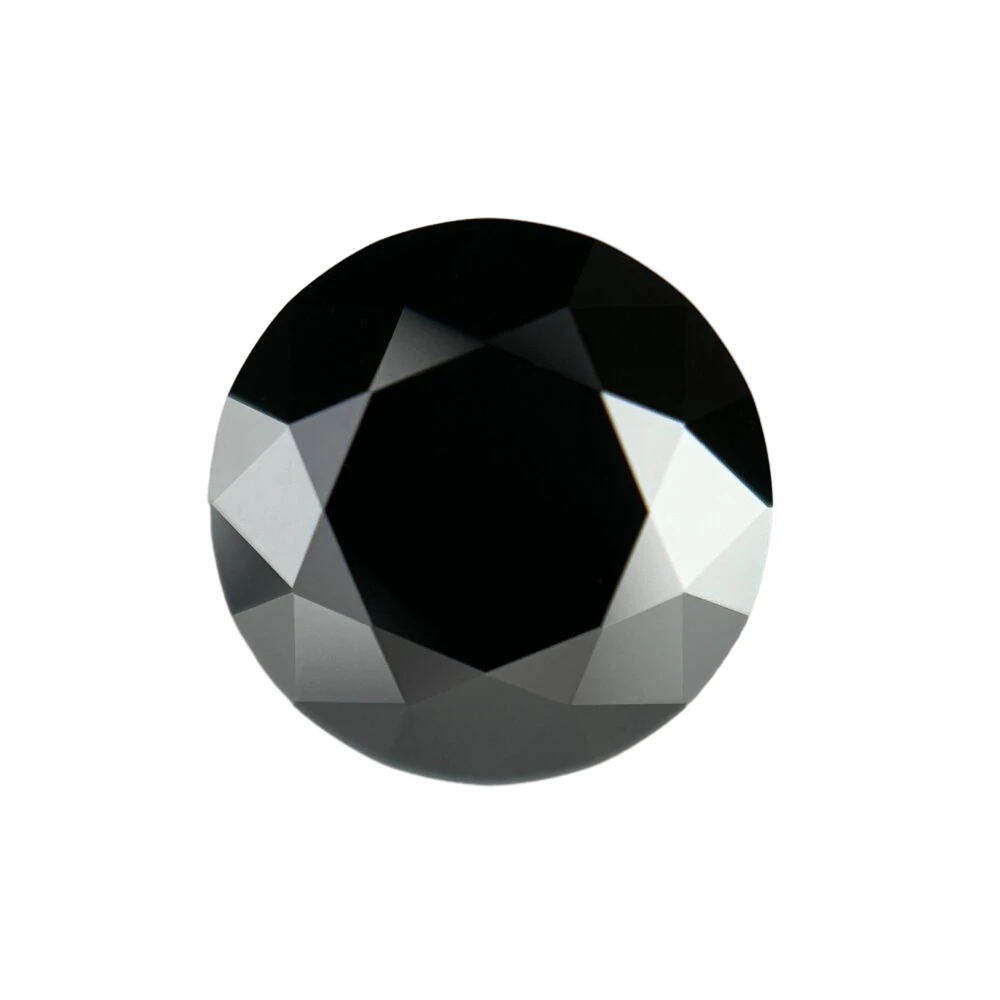 

[Factory Price] Loose Moissanite Stones Black color 0.1~6ct Shining Cut Round shape VVS1 Clarity Lab Grown Diamonds for Jewelry