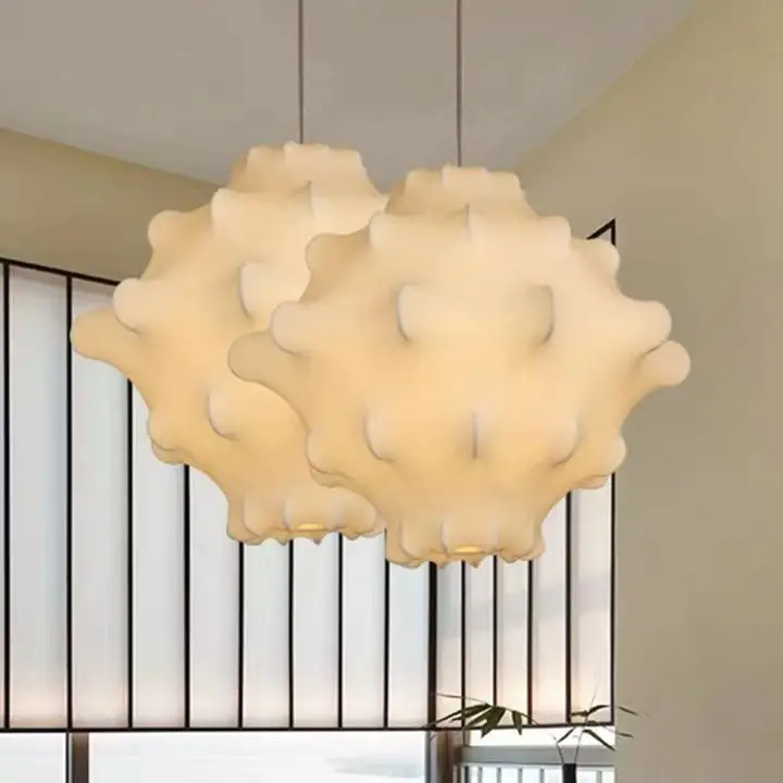 Italian creative pineapple silk chandelier cafe restaurant commercial
