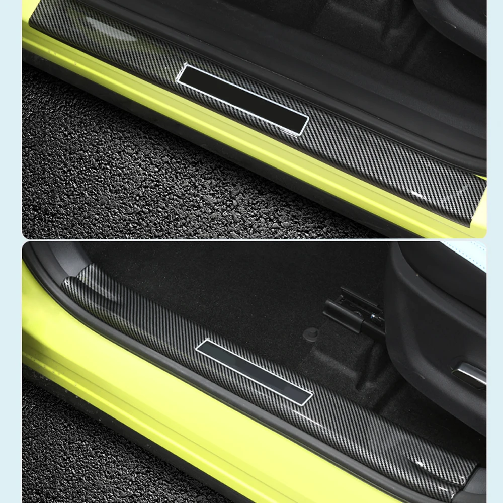 For BYD Dolphin Surf Seagull Car Door Sill Scuff Plate Pedal Accessories Protector Threshold Trim Stickers 4pcs 2023 2024 2025