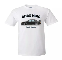 MERCEDE 190 COSWORTH AMG EVO T-shirt. RETRO MERC. CLASSIC CAR. MODIFIED.