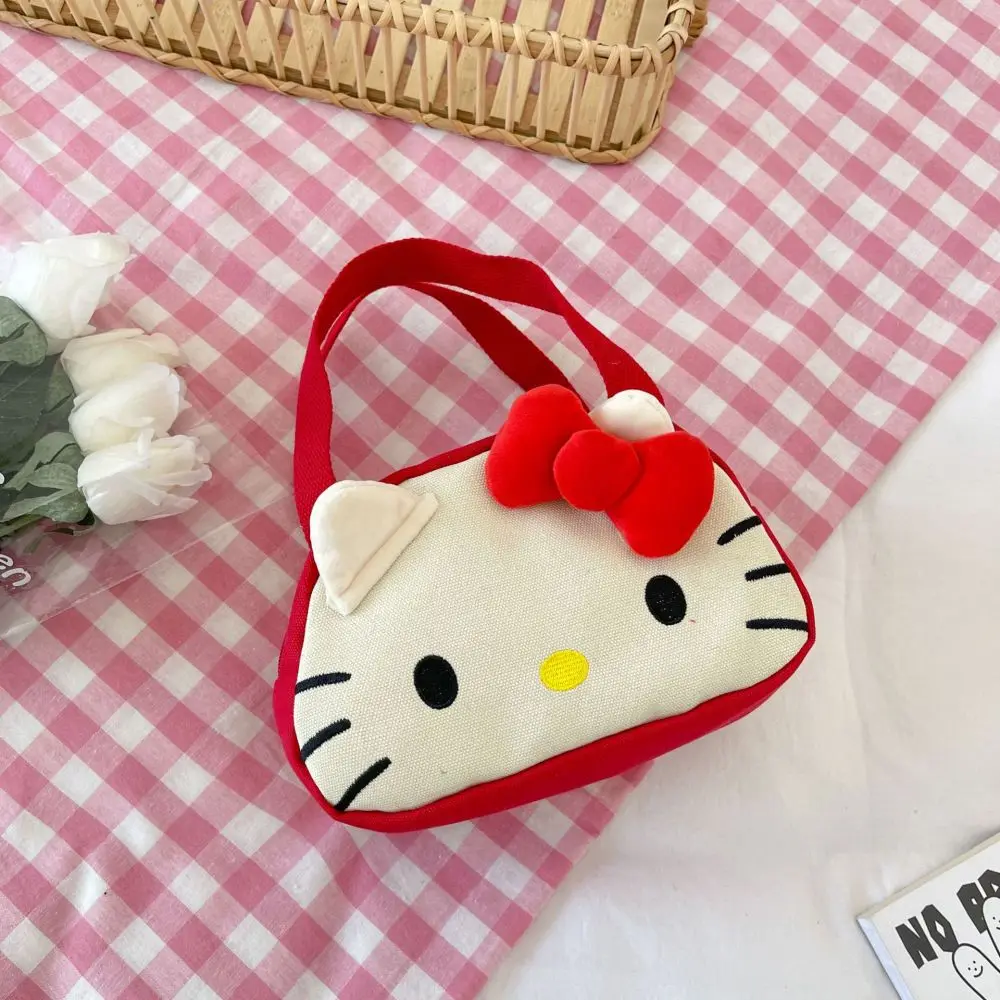 

Sanrio Hello Kitty Melody портативная холщовая сумка милый мультфильм большая вместительная вышитая сумка портативная косметичка сумка для стирки