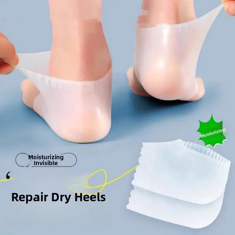 

Soft Silicone Foot Heel Protector Cover Anti-Dry Cra Foot Sos Moisturizing Foot Care Prevent Splitting Home Use Leg Prote...