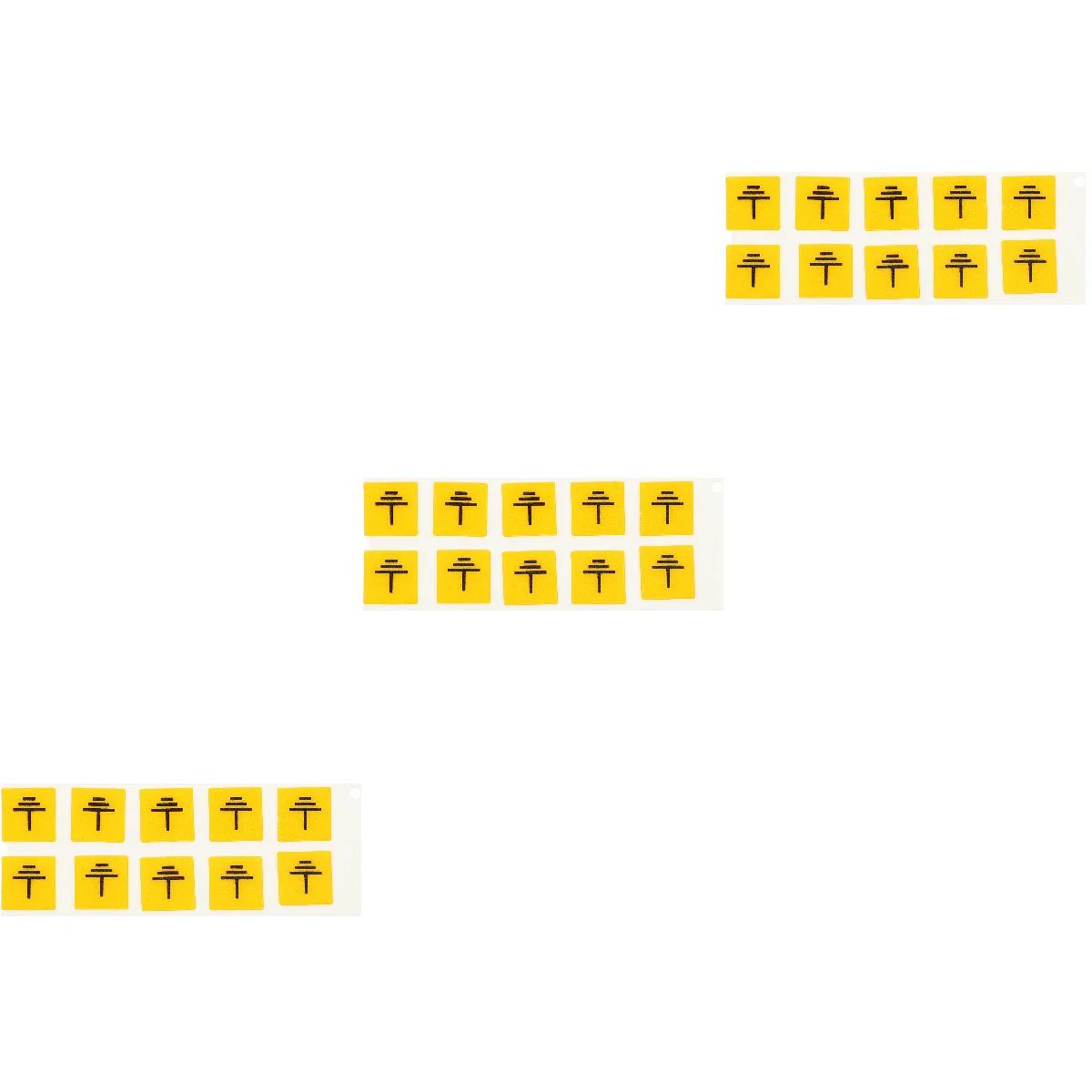 3 Pack Ground Decals Electrical Grounding Stickers Sign Panel Labels Fence Baby