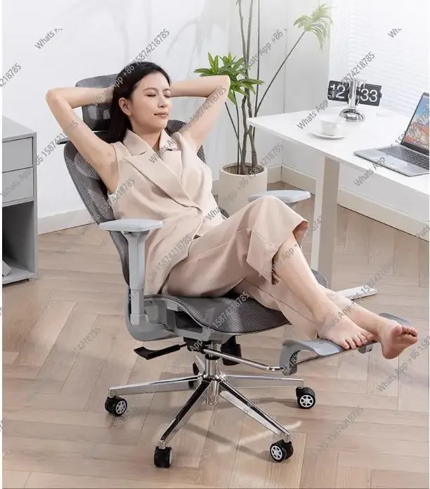 

L-SM High Back Mesh Swivel Adjustable Lumbar Support Headrest Recliner Computer Desk Chair Comfort Home Dor Ergonomic Office Cha