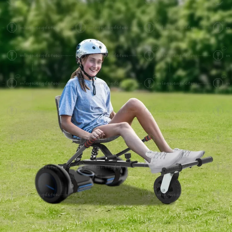 Adjustable Balance Scooter Seat Attachment Universal Fit for 6.5-10 inch Scooters, Height & Handlebar Extension for Adults