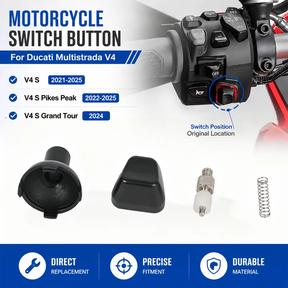 Motorcycle Handlebar Switch Accessories For Ducati Multistrada V4S V4 S 2021 2022 2023 2024 2025 Left Handlebar Control Buttons