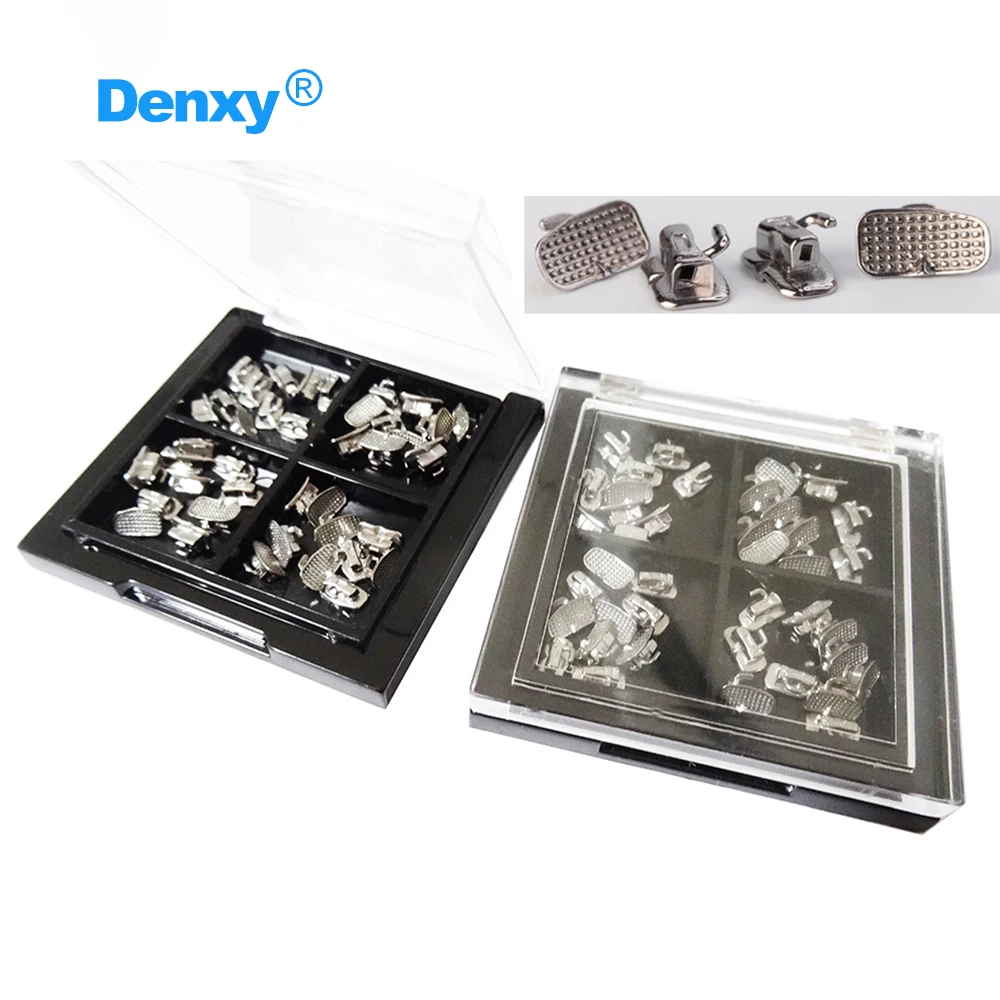 DENXY 40 Stück Kieferorthopädische Bukkalröhrchen Dental 1./2. Molar Breiter Eingang MIM Bukkalröhrchen Zahnarzt Zahnspangen Kieferorthopädische Brackets – Detail 6