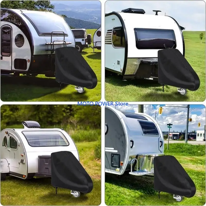 

G7ND Крышка дышла, универсальная крышка дышла Защита от атмосферных воздействий Защитный чехол фаркопа для караванов прицепа для