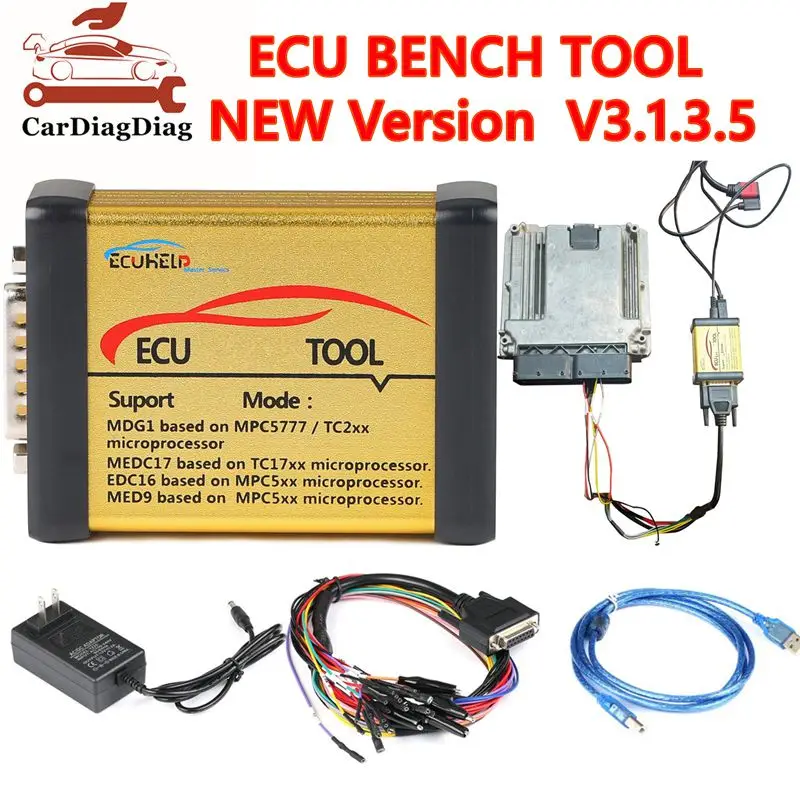 

Newest V3.1.3.5 ECU Bench Tool Support Bench Mode MDG1 MEDC17 EDC16 MED9 ME9 SIMOS SIEMEN ETC No Need Open ECU Chip Tuning Tool