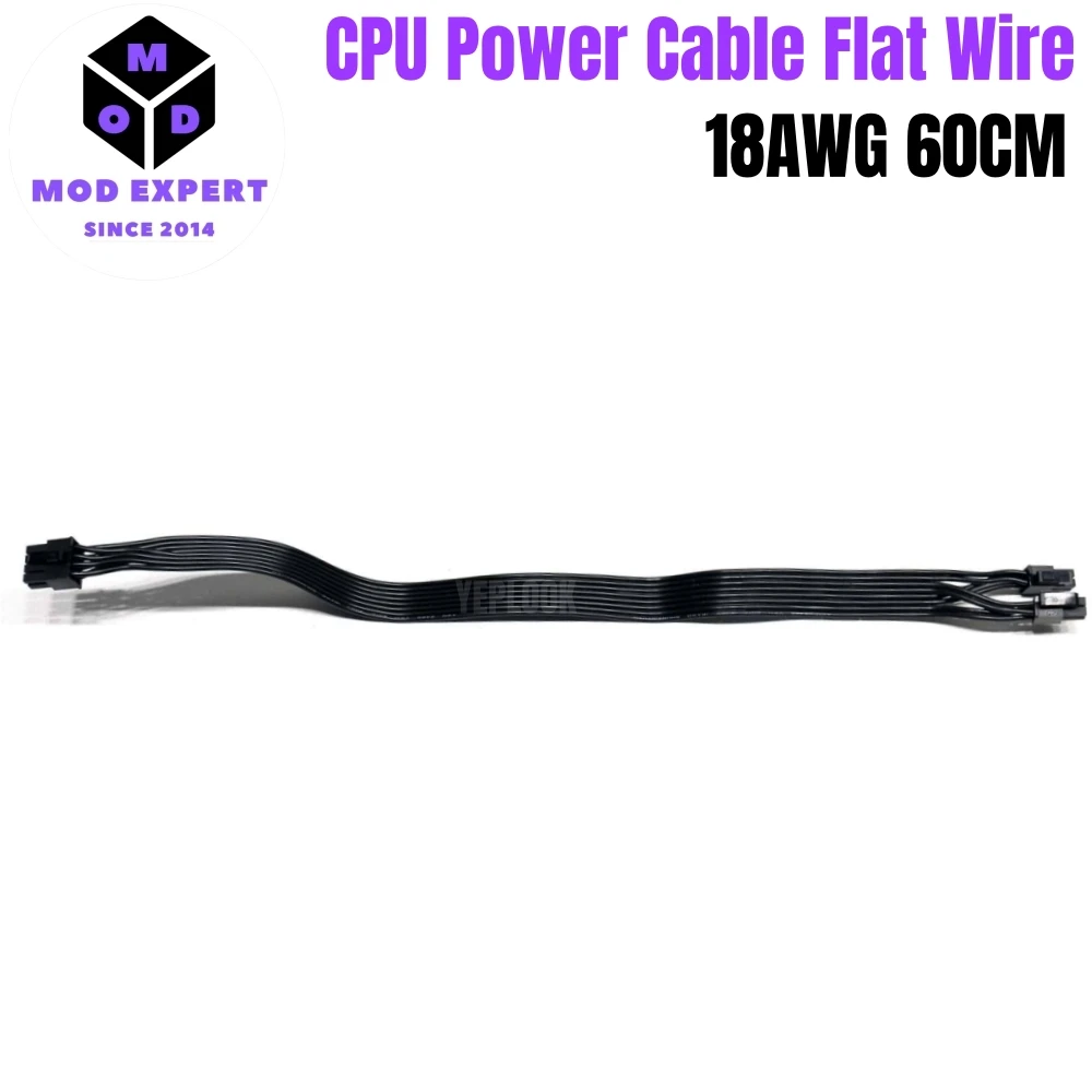 EPS/ATX12V 4+4 CPU Power Cable for Corsair CX430 CX450 CX500 CX550 CX600 CX650 CX750 TYPE 3 CX-M Modular Power Supply 60CM 18AWG