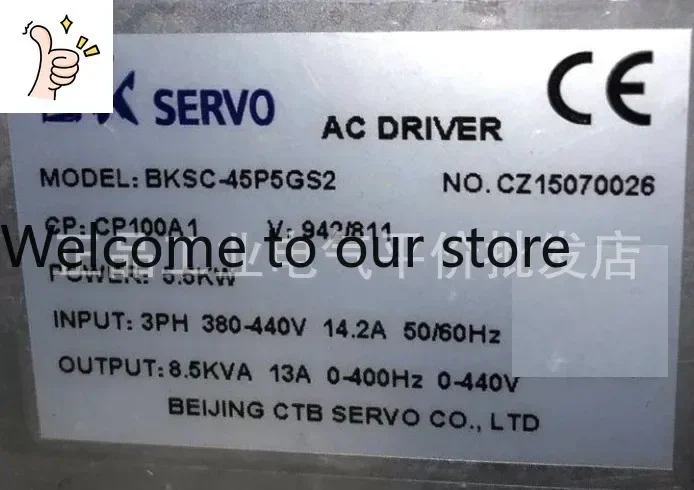 2025.5 Customize The Genuine Spot CTB BKSC-45P5GS2 Super-synchronous Spindle Servo Motor Driver 5.5KW