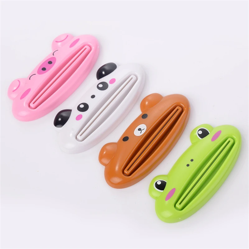 For Home Bathroom Animal Easy Toothpaste Dispenser Plastic Toothpaste Squeezer Rolling Holder Bathroom Accessories