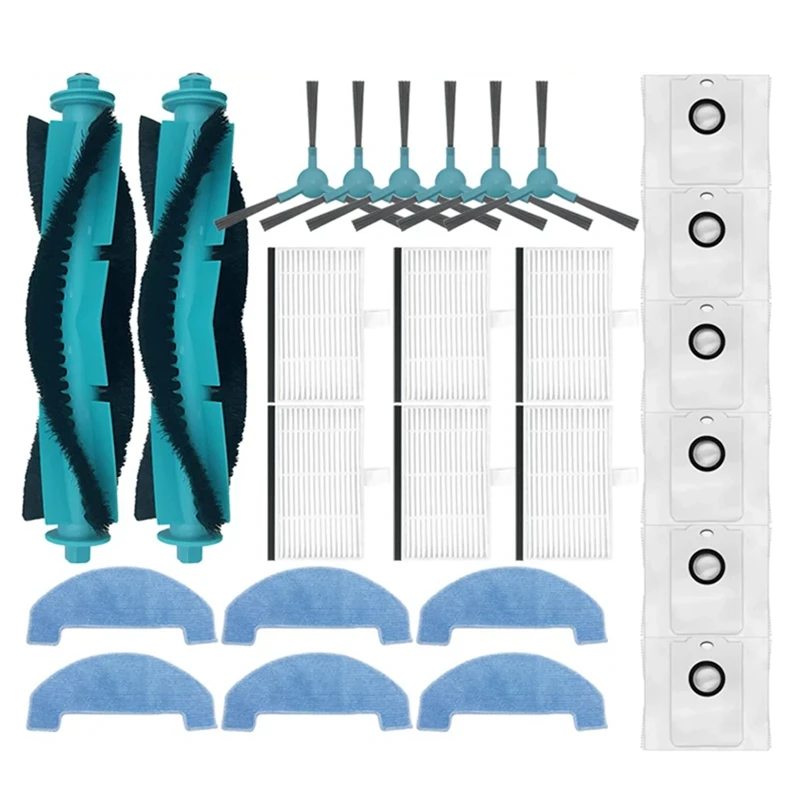 

For Conga 2499 Ultra Home Advanced, Titanium, X-Treme, Atvel R80 Base Main Side Brush Filter Mop Dust Bag Accessory-Newest