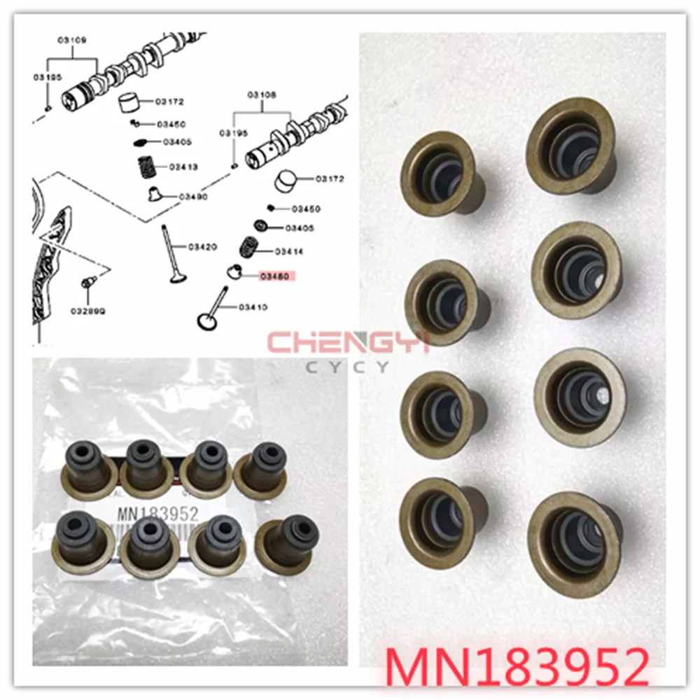 

4B10 4B11 4B12 Впускной выпускной клапан двигателя Сальник Впускной клапан Ste для Outlande CW4W CW5W CY4A GA2W CZ4A GF2W MN 183952
