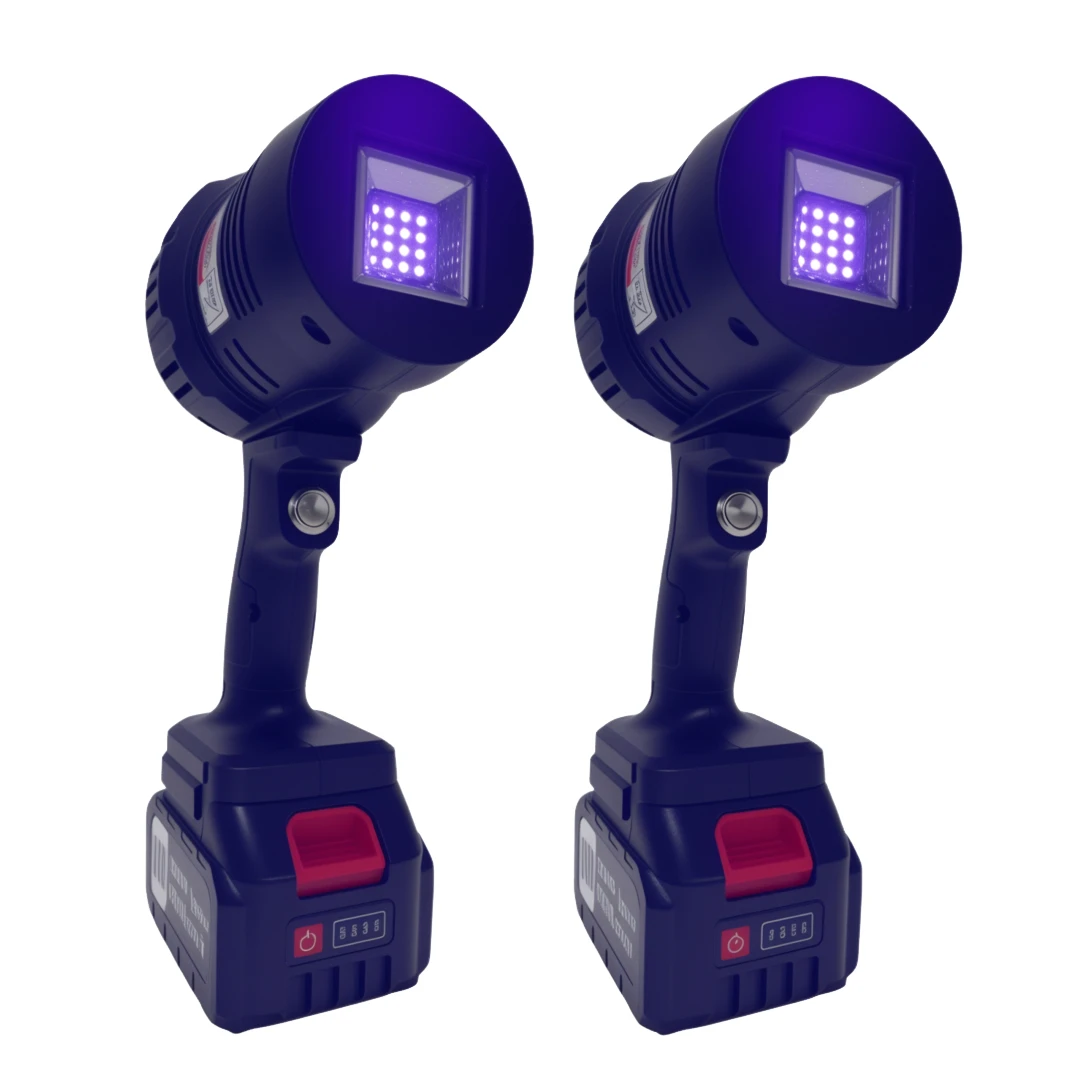 50W/80W/150W 365nm high-power LED industrial detection curing lamp rechargeable portable