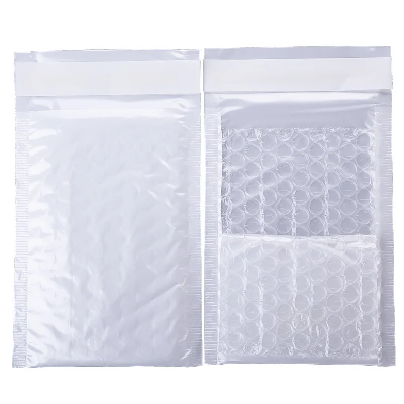 50Pcs White Express Bags Foam Bag Shockproof Packaging Bag Bubble Bag Material Self Sealing Envelope Express Bubble Bag