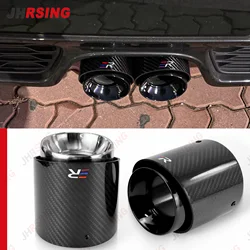 1pcs Upgrade Glossy Carbon fiber Chrome Exhaust Muffler Tips Modify for MINI Cooper S F54/F55/F56/F57/F60/R55 R56