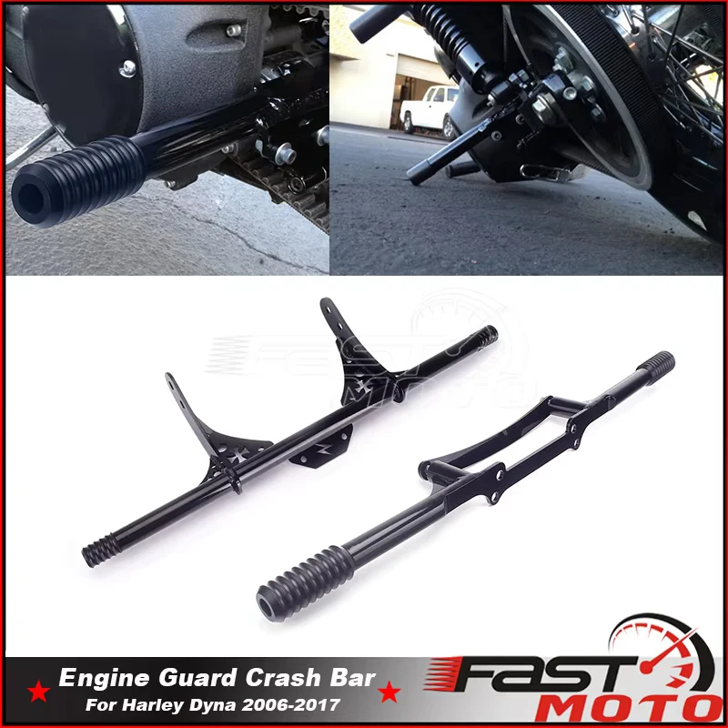 

Steel Highway Engine Guard Passenger Peg Crash Bar For Harley Dyna Street Bob Wide Super Glide Low Rider FXDB FXDL FXDF FXDC FXD
