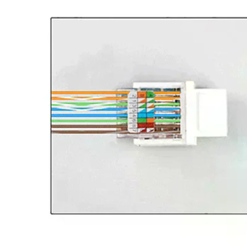 5PCS RJ45 Connector CAT5E UTP Tool-Free Network Cable Adapter Information Socket Jack