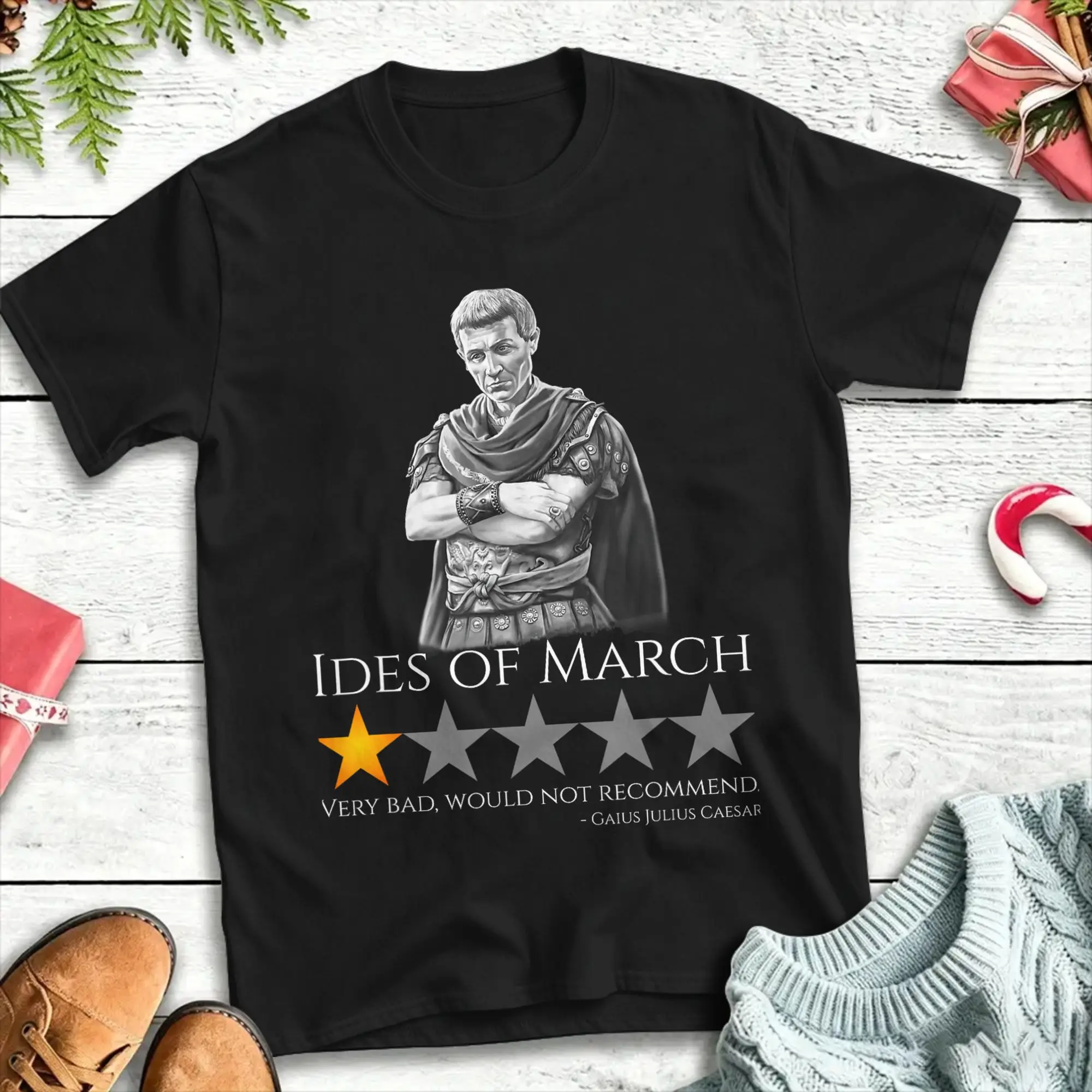 Julius Caesar Ides of March T-Shirt Summer  Cotton T Shirts For Men Casual Tee Shirt Short-Sleeved Vintage Top Tees