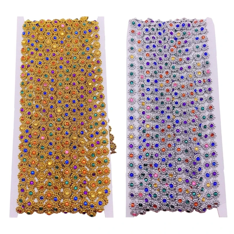 Sparkling Rhinestones Chain Trims for Clothing Decoration Craft Supply Chain Tape for Handmade Costume Garment Accessory