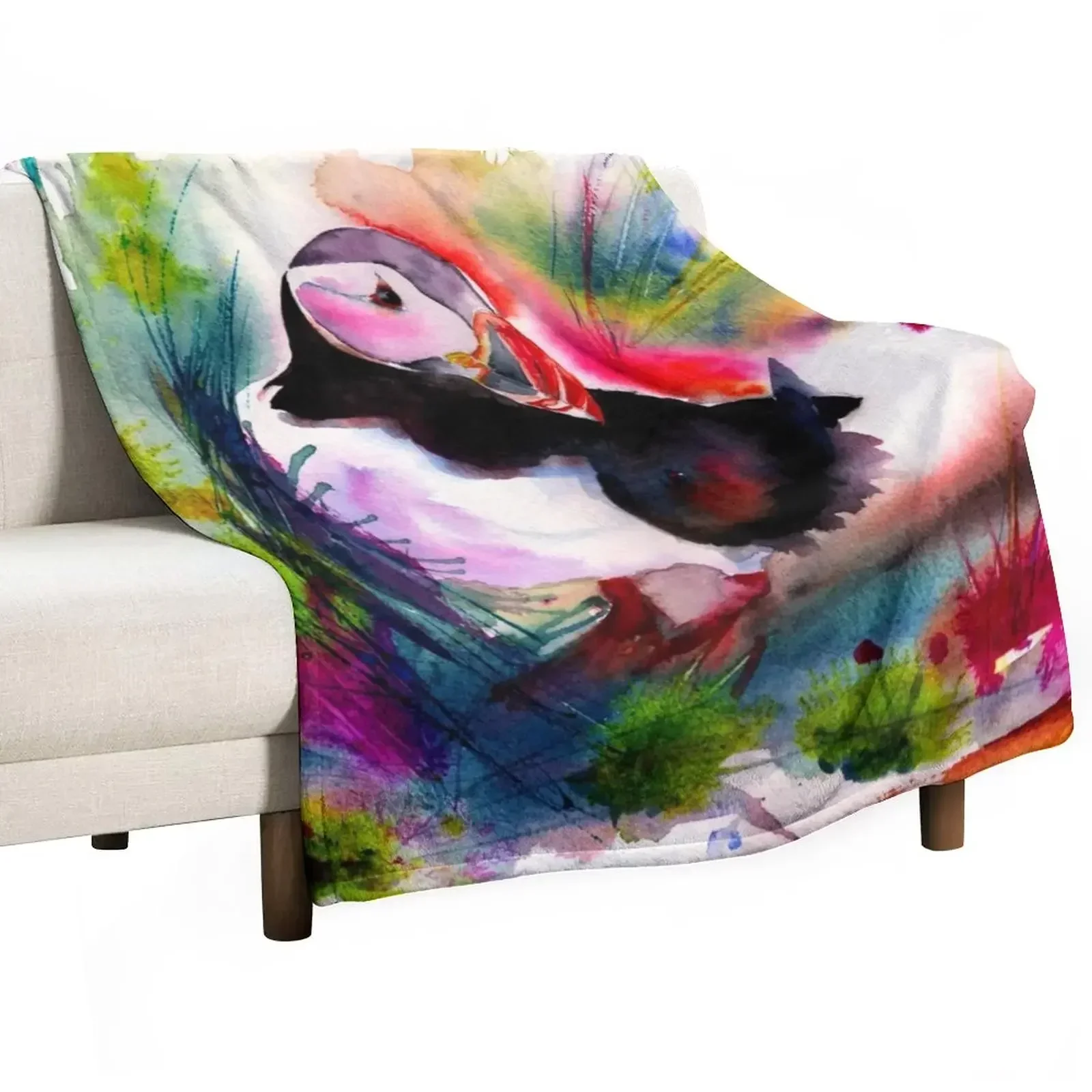 Puffin Throw Blanket Luxury St Single Blankets