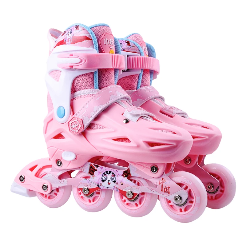 

Оптовая продажа, четыре колеса для занятий спортом на открытом воздухе, регулируемые безопасные роликовые коньки, роликовая обувь для взрослых и детей