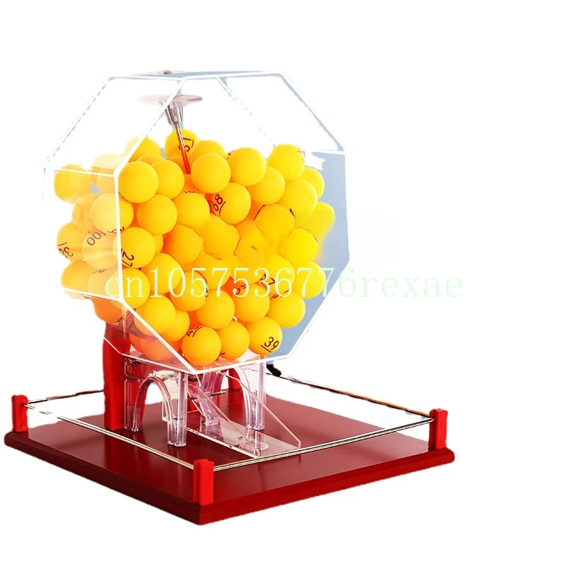 lucky turntable, opening bidding and drawing lots Double color ball number selector, manual lottery machine, table tennis props,