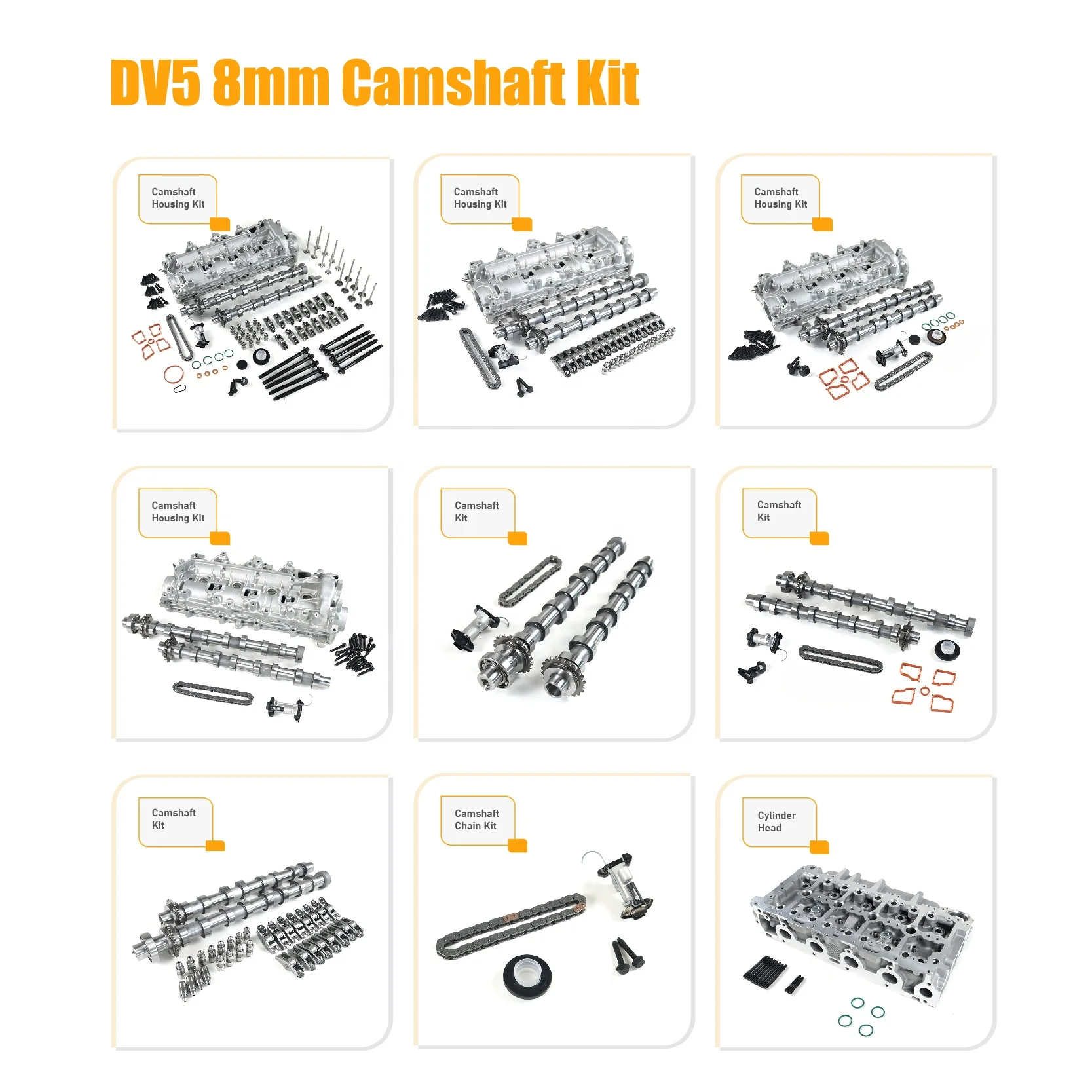 DV5 Diesel Engine Camshaft Housing Kit 9828655380 9828655580 9812647280 Camshaft Carriers Kit For Citroen Peugeot 1.5 TDCI