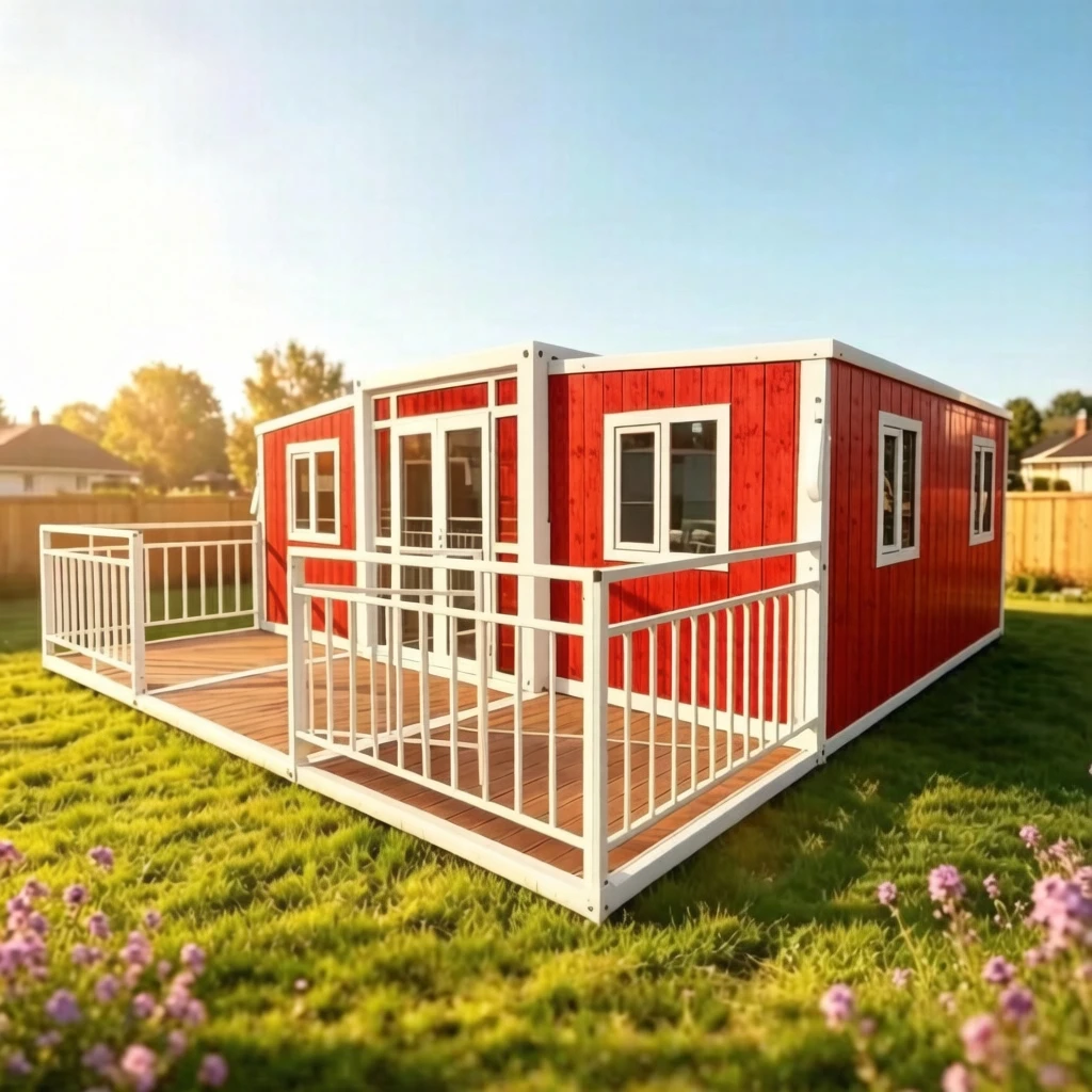 Customized Mobile Prefab Home 20ft 40ft Portable Expandable Container House Prefabricated Tiny House Warehouse Villa Courtyard