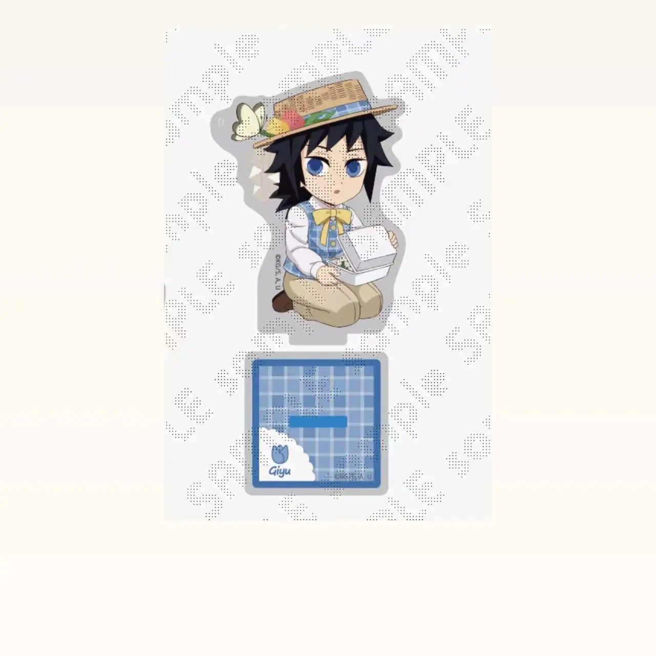 Game Kochou Shinobu Agatsuma Zenitsu Hashibira Inosuke Tomioka Giyuu Acrylic Stand Doll Anime Mini Figure Model Cosplay Toy Gift