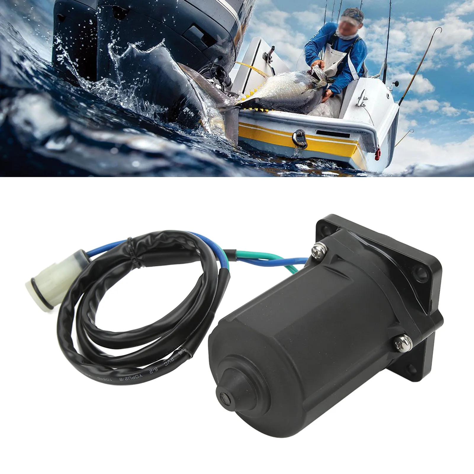 

3Z5 77180 0 Мотор наклона триммера из металлического сплава 3E5 77180 0 для подвесного двигателя Tohatsu 4-тактный 40HP 50HP 12V MD40B MD50B Мотор наклона триммера лодки