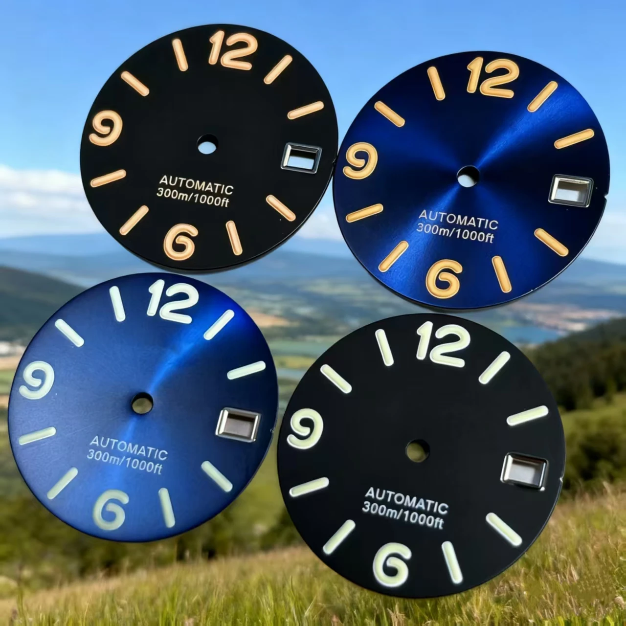 

28.5MM watch dial new favorite, sun pattern+frosted texture, compatible with NH35/36 movement