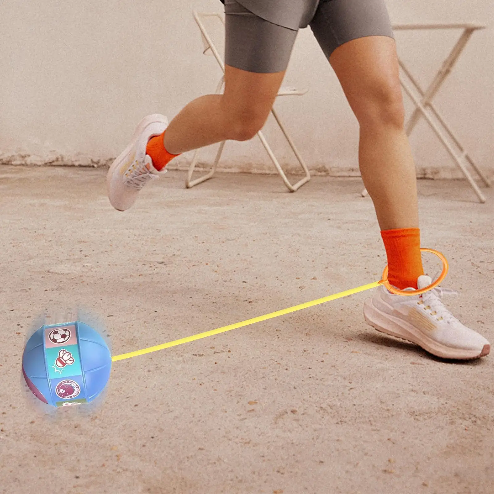 Diversión al aire libre, pelota para saltar, juguetes, cuerda para saltar el tobillo, pelota, ejercicio, coordinación y reacción de fuerza, entrenamiento, Swing, equilibrio Hop