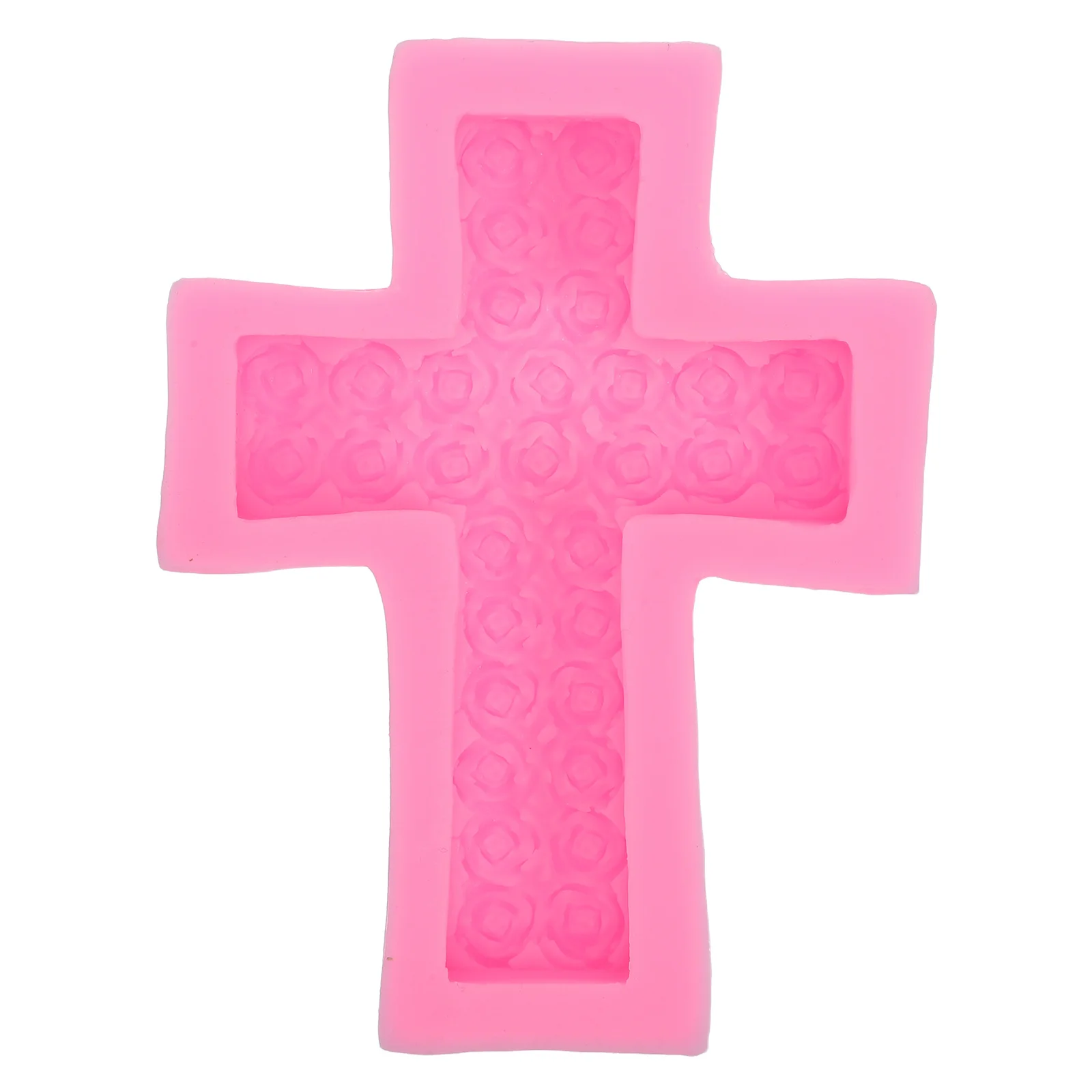 

Silicone Rose Flower Cross Mold for DIY Candles Soaps Resin Projects - Elegant Artistic Heat Resistant Craft Mold for Gifting