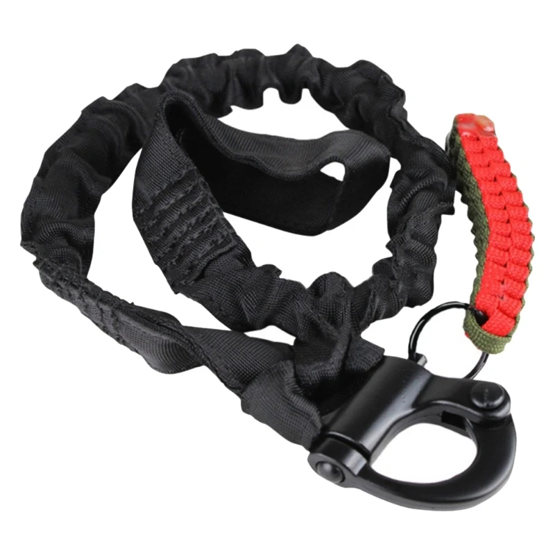 Elastisch outdoor tactisch veiligheidskoord Intrekbare retentieriem Quick Release Safety Sling Lanyard Duurzaam DropShipping