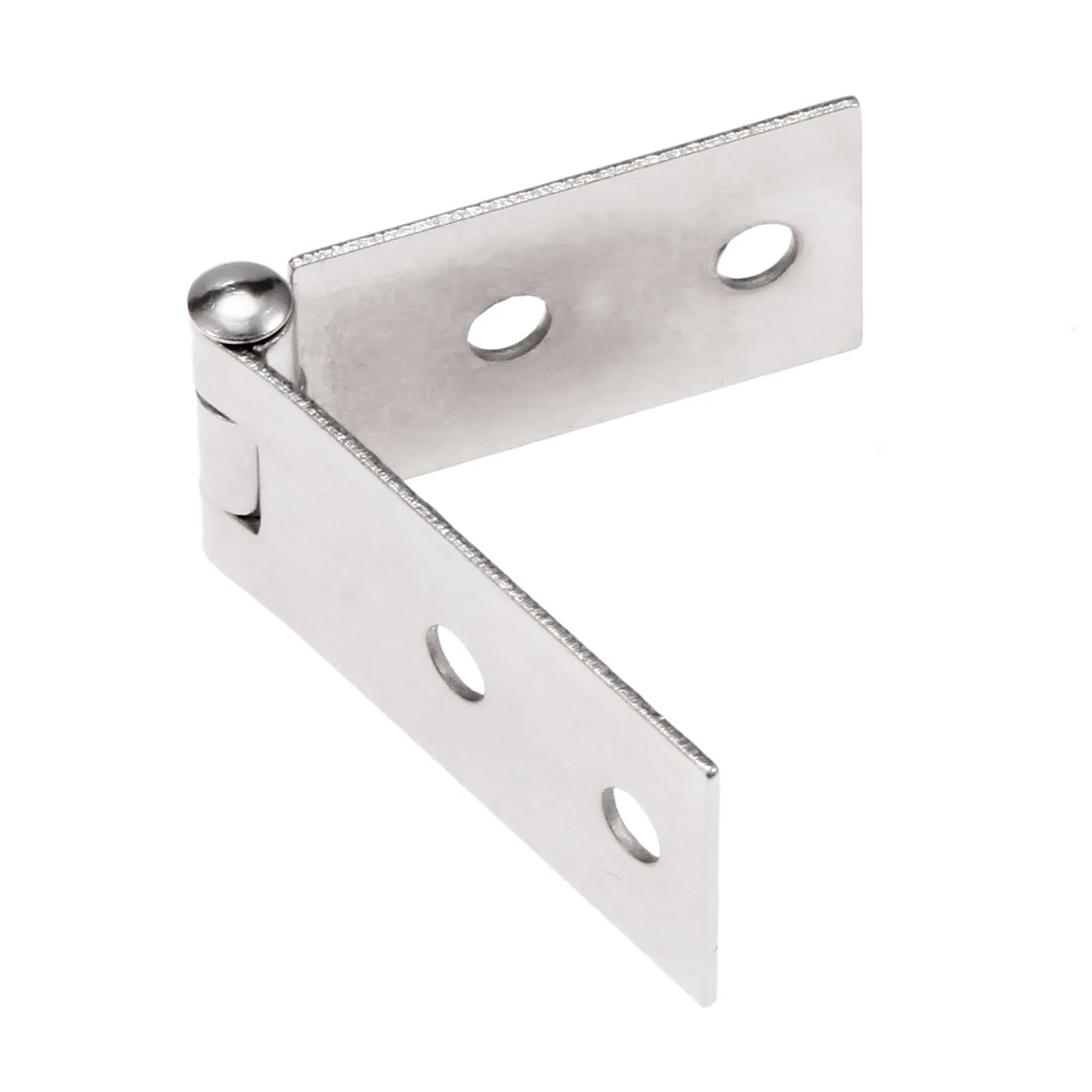 2 szt. Stop cynku srebrne drzwi szafki zawiasy bagażowe 4 otwory meble dekoracyjne biżuteria drewniane pudełka zawiasy ze śrubami 74*20mm — zdjęcie 6