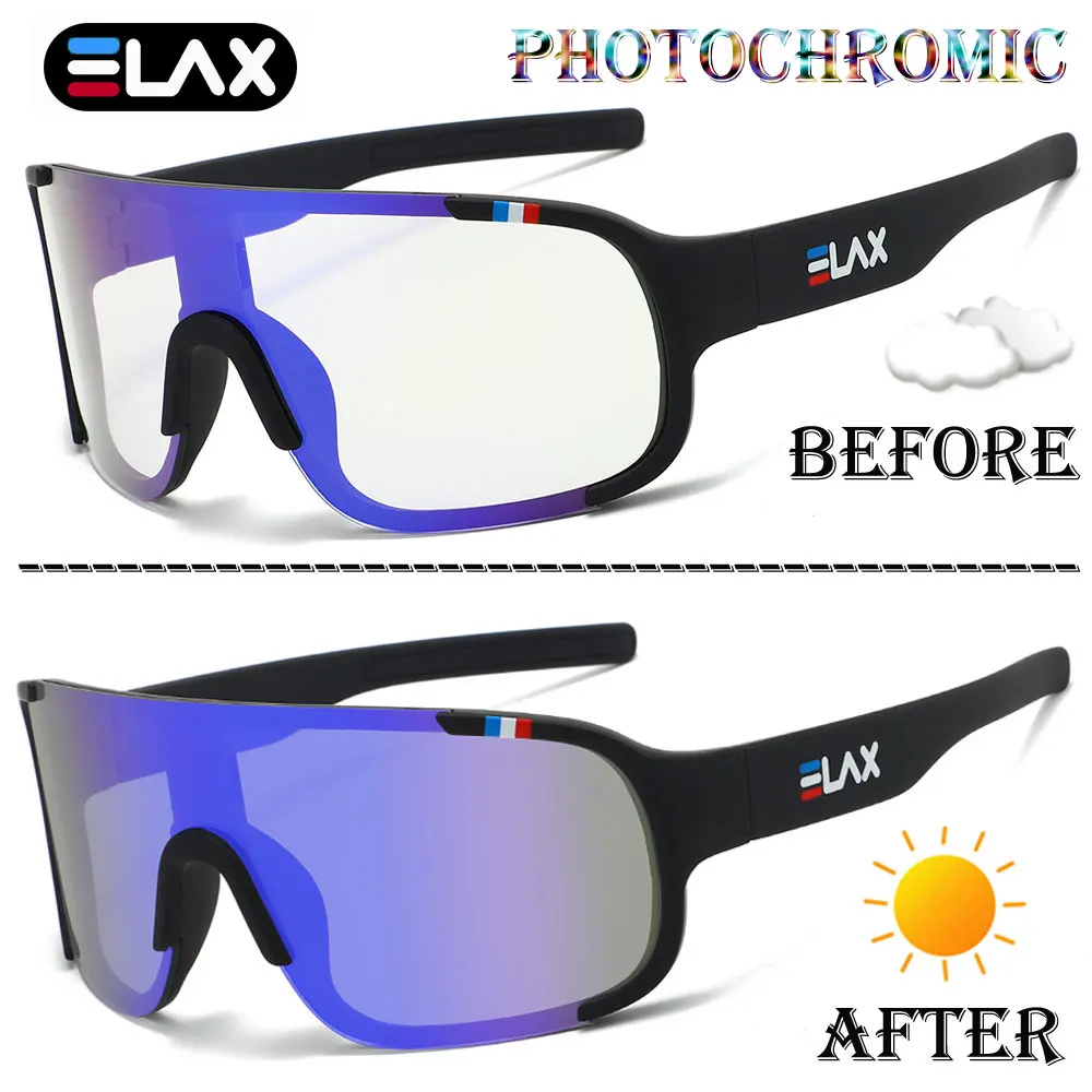 AliExpress OMEKOL Colorful Photochromic Cycling Sunglasses Men Women Bike Sun Glasses Outdoor Sport Goggles MTB Bike UV400 Hiking Eyewear