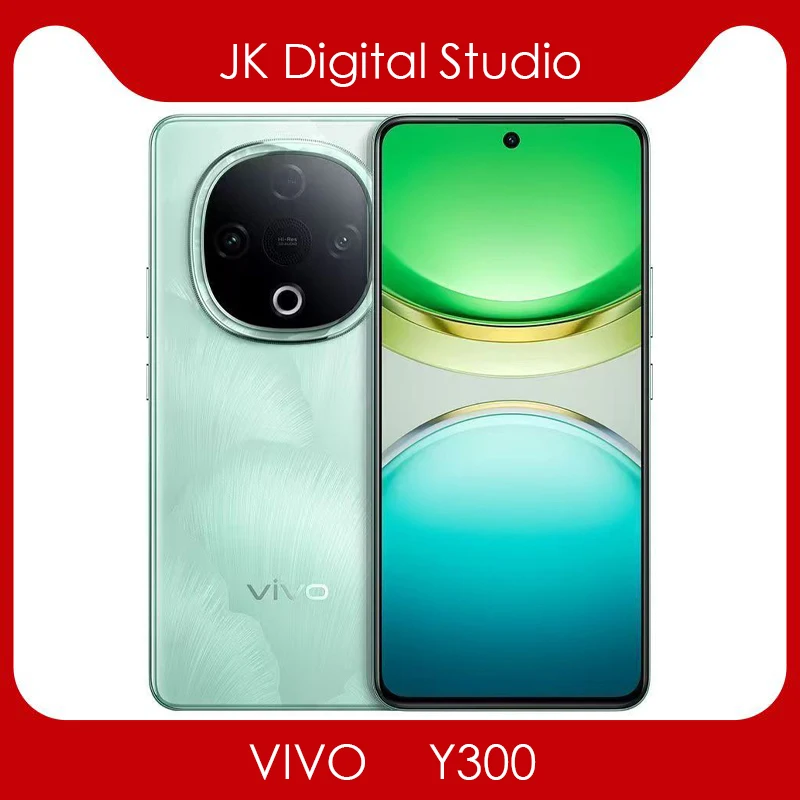 New VIVO Y300 5G Cell Phone 6.77inch 2392X1080P AMOLED MTK Dimensity6300 6500Mah 44W Dash Charger 50MP Android 15