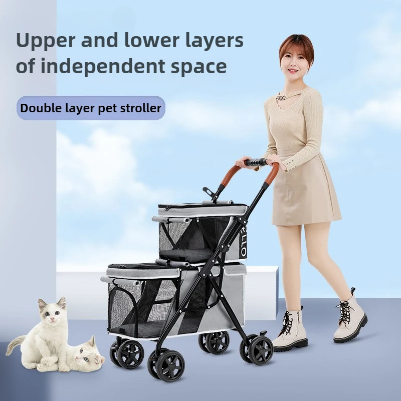 

Front Wheel Universal Dog Cart Pet Cart Available for Cats and Dogs Pet Products Cat Strollers