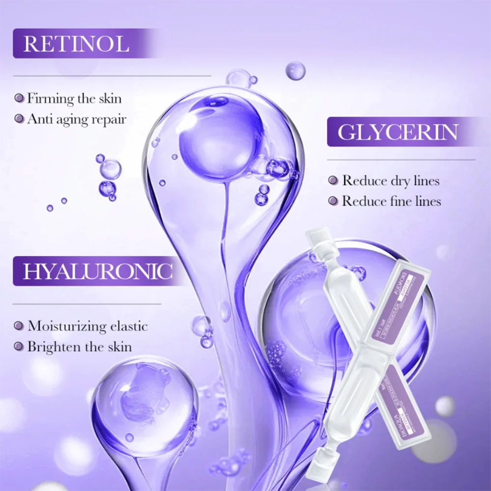 Retinol Puro Para Rostro Serum Facial Skin Care Clareador De Pele Dark Spot Remover For Face Hidratante Corporal Clareador Toner