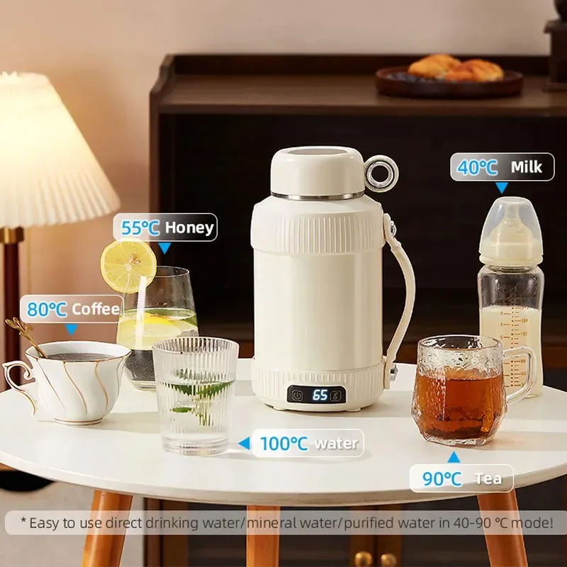 

【Trending】TX Mini Electric Kettle Water Thermal Portable Heating Boiler Travel Stainless Steel Tea Pot Coffee Milk Boiling Bottl