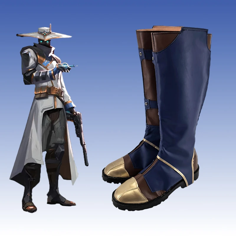 Cypher Cosplay Schuhe Spiel Valorant Stiefel Rollenspiel Performance Stiefel für Mann
